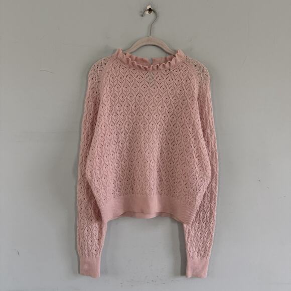 Maje Pink Crew Neck Sweater - Picture 3 of 7
